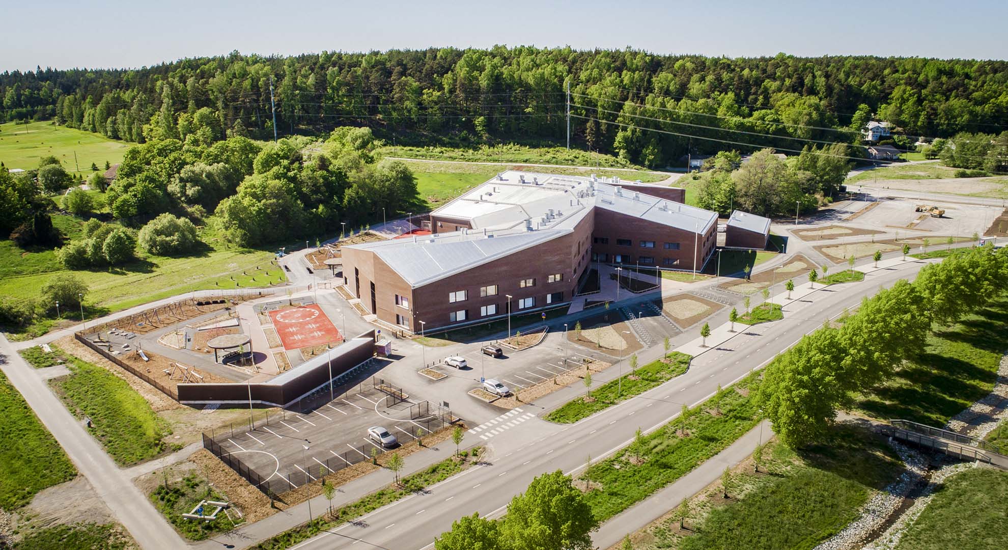 An educational building named Syvälahti Education Center, in Finland.