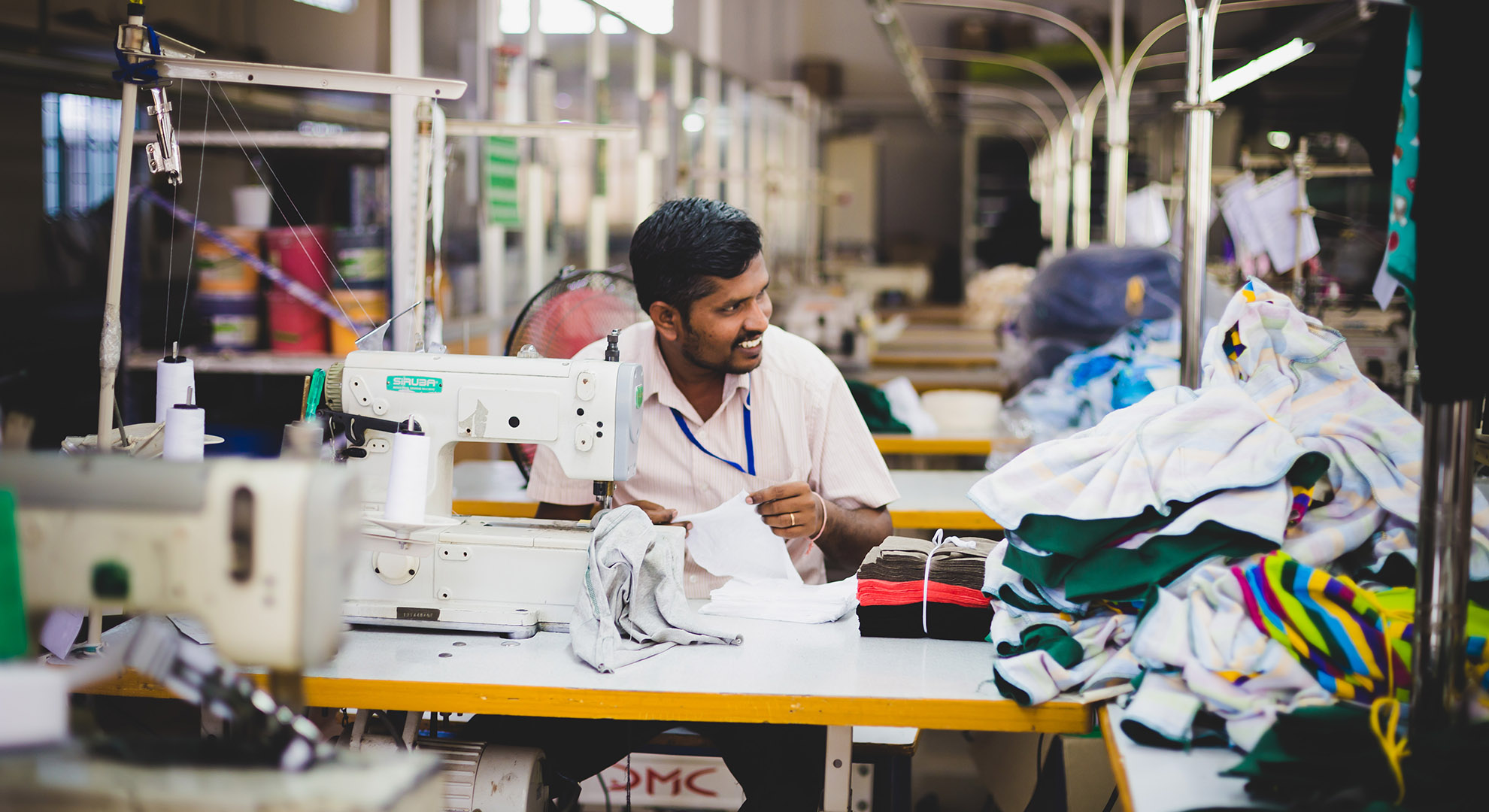 Garment Factory Worker in India. Image courtesy of Know the Origin