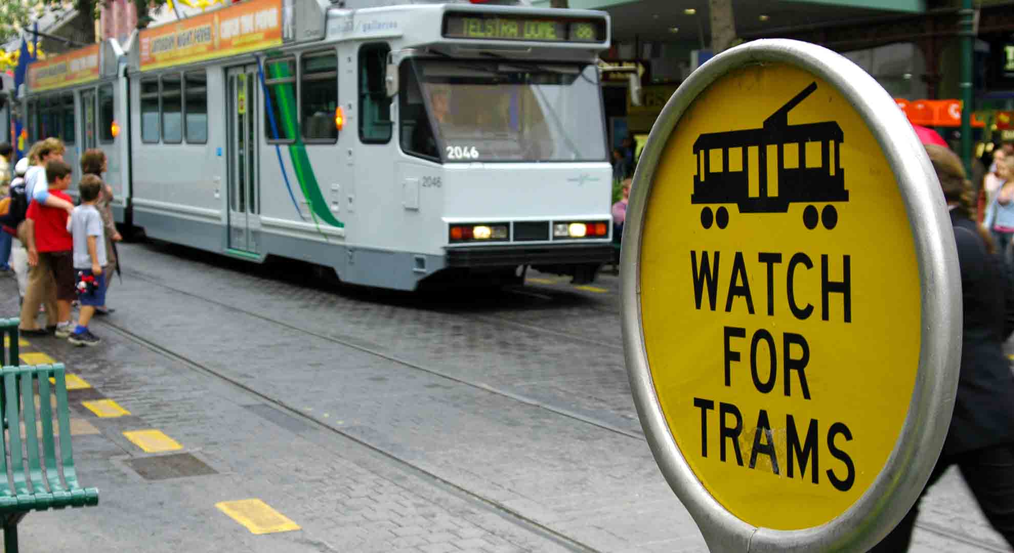 En el centro de Melbourne los tranvías y otros transportes públicos son gratuitos. Alamy Stock Photo