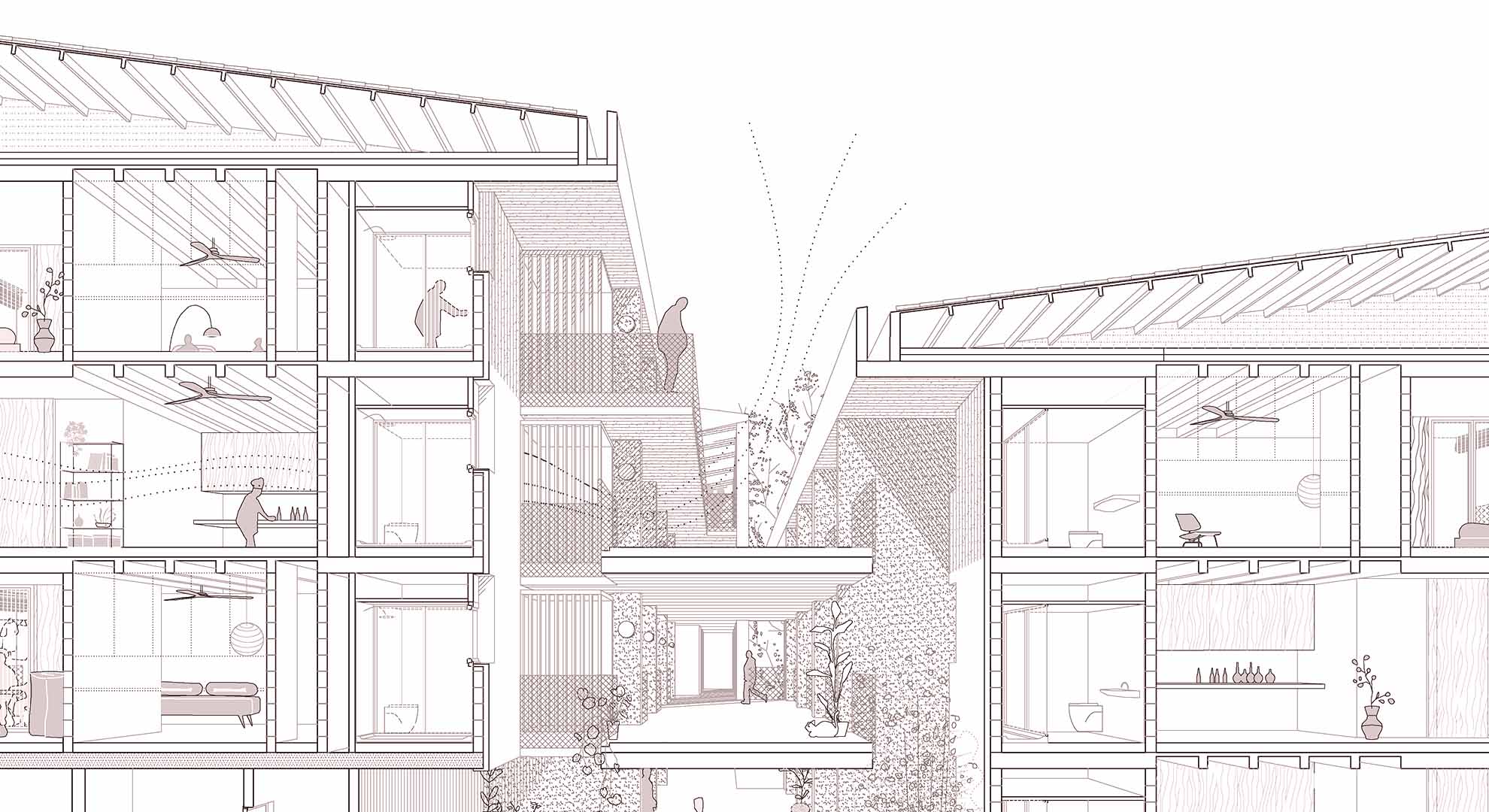 Incorporating key elements for wellbeing and mental health through sustainable architecture.