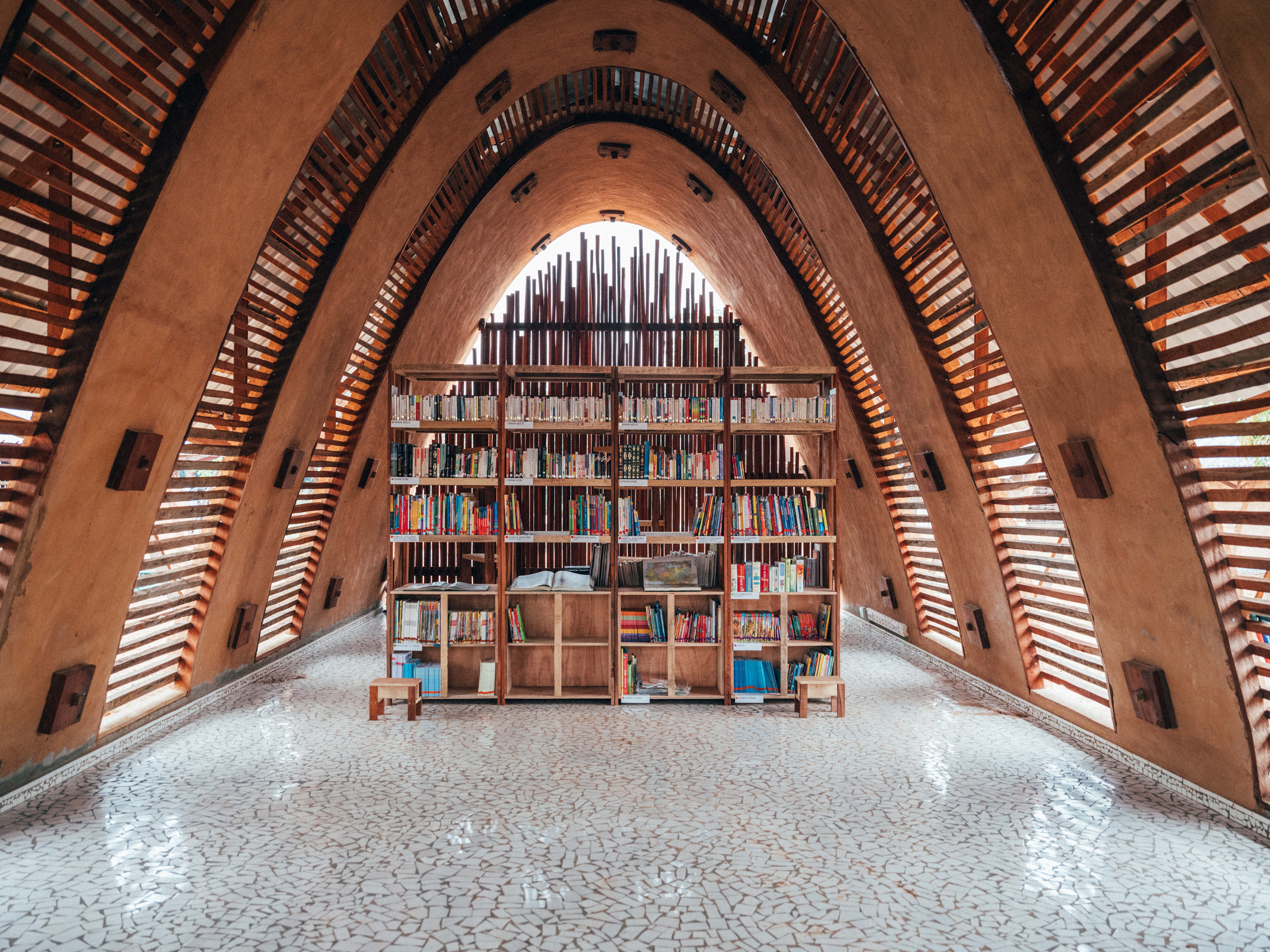 Library, CEM Kamanar secondary school, Thionk Essyl, Senegal, 2021, dawoffice