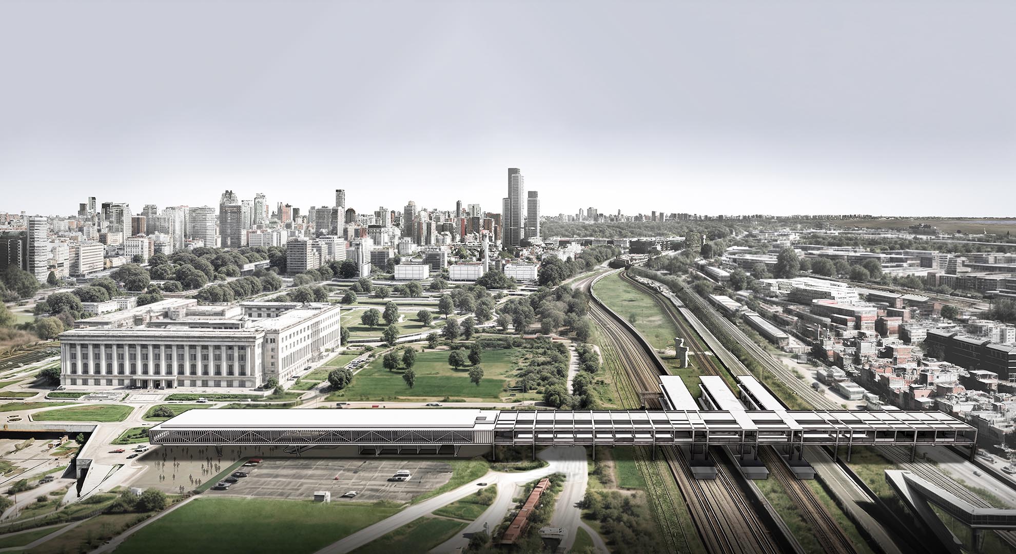 Urban realm transformed through sustainable mobility and infrastructure