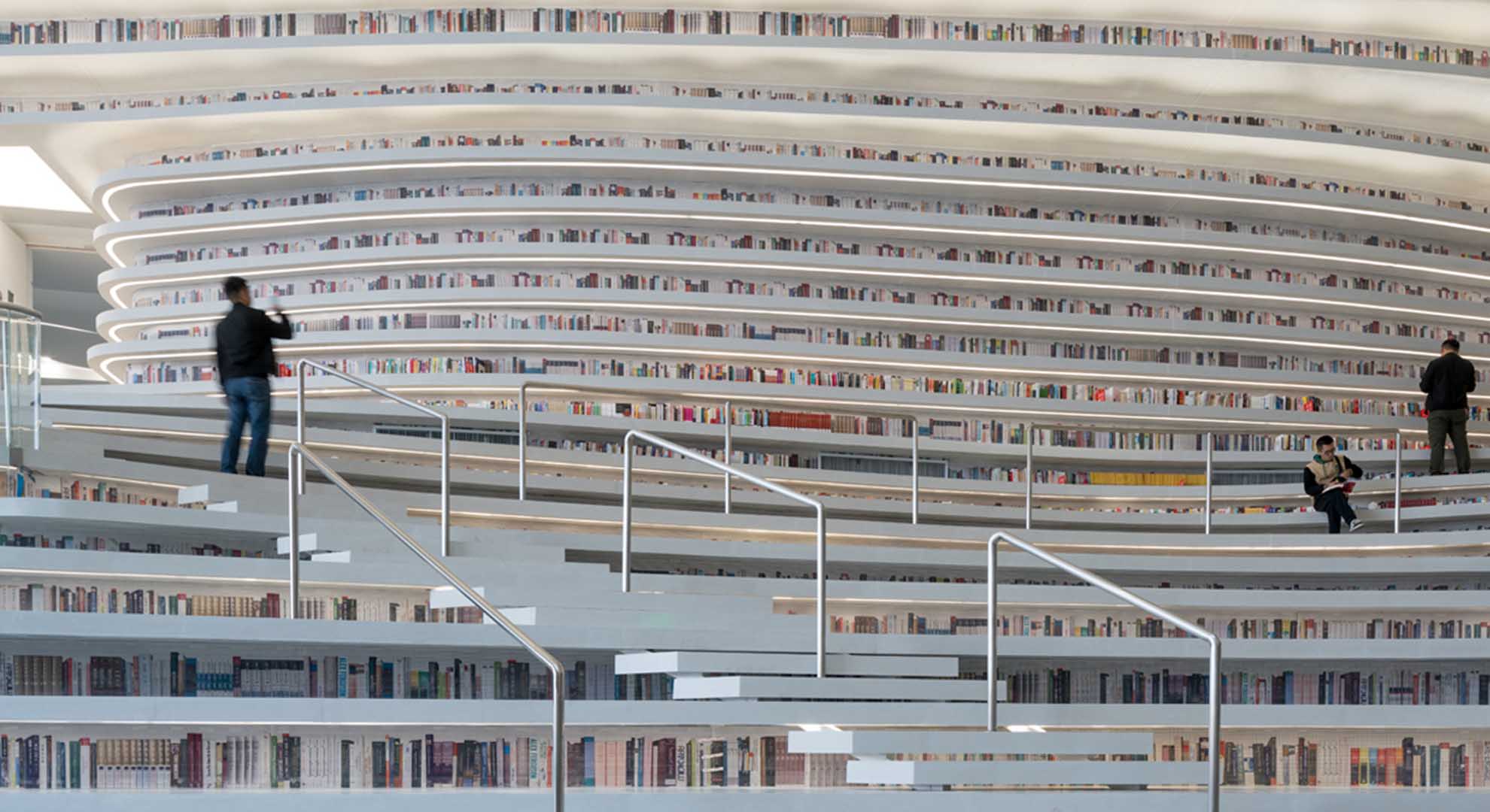 Biblioteca Tianjin Binhai, 2017, MVRDV. Foto © Ossip van Duivenbode