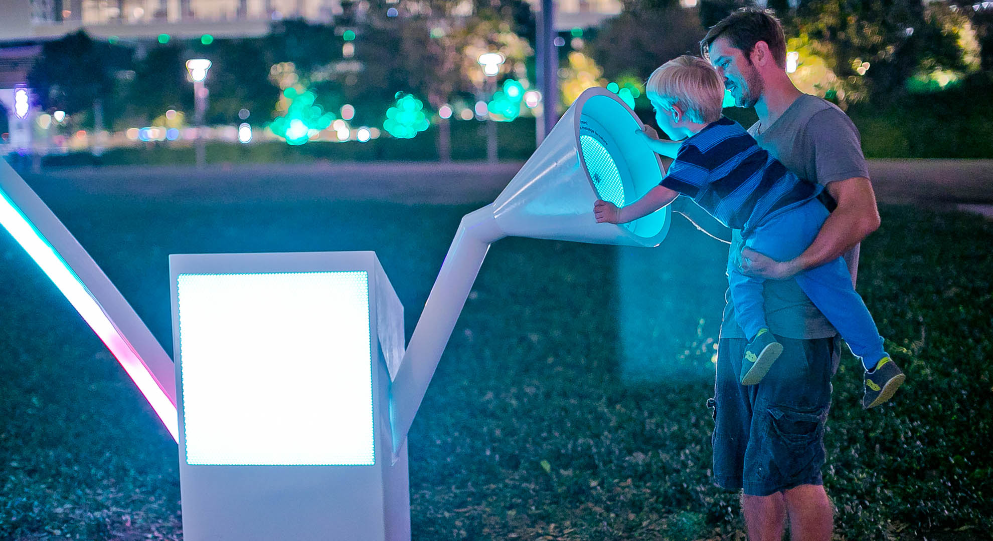 Una instalación en el espacio público de Houston.