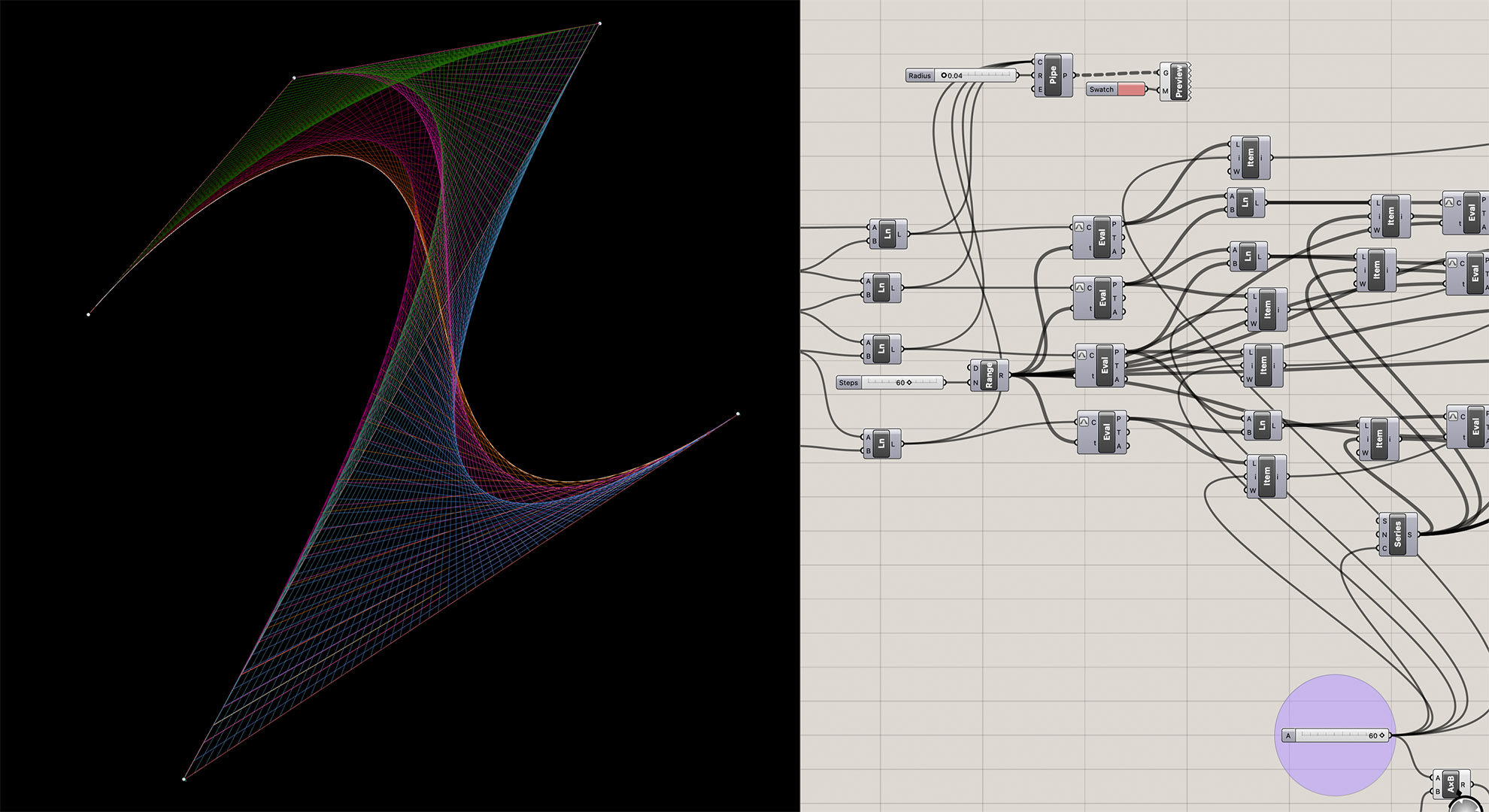 Technology for the study of Bézier curves.