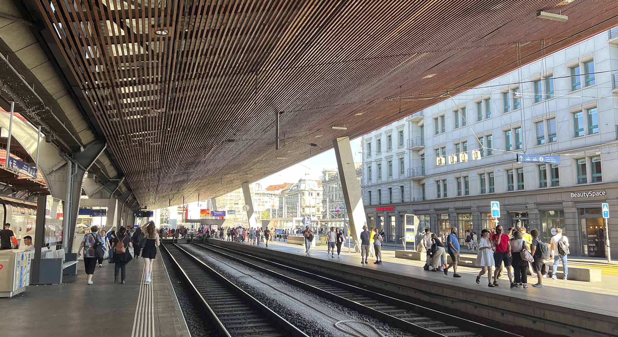 Estación central de Zurich. Ejemplo de movilidad urbana
