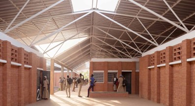 A secondary school in Burkina Faso.