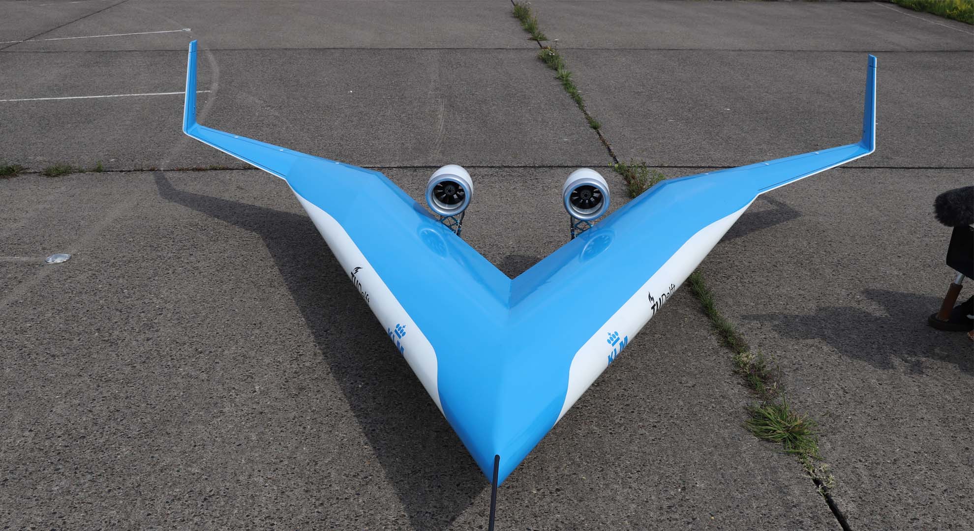 PRUEBA DE VUELO DEL MODELO A ESCALA DEL FLYING-V. MALCOM BROWN/TU DELFT