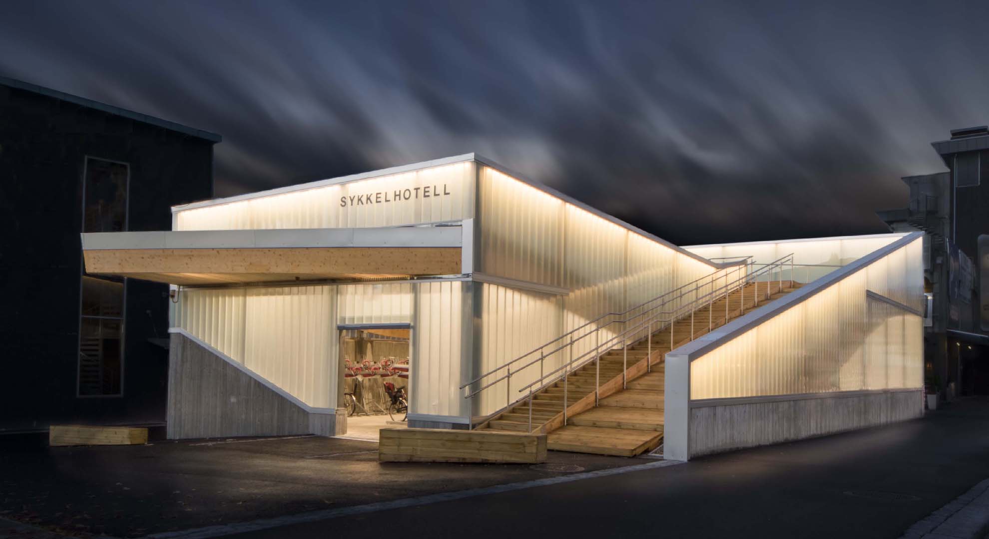 The ‘Bicycle Hotel’ in Lillestrøm, Norway, by Various Architects AS